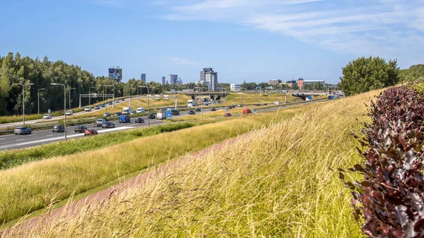 Парк Прилагается Автомагистрали Ипенбурге Гаага Нидерланды — стоковое фото