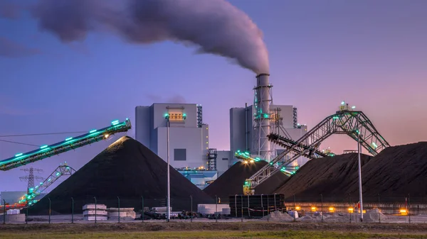 Long Time Coal Powered Plants Played Vital Role Electricity Generation — Stock Photo, Image