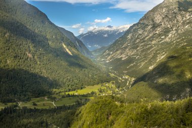 Plaski Vogel Triglav Ulusal Parkı Julian Alps, Slovenya, vadiden Soca üzerinde göster