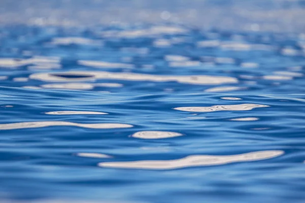Primer Plano Del Fondo Las Olas Agua Del Océano Azul —  Fotos de Stock
