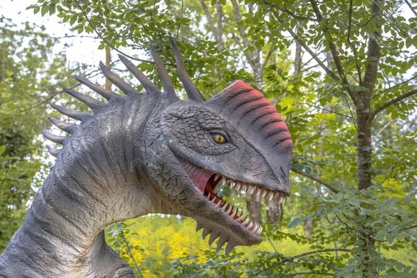 Monolophosaurus Een Geslacht Van Vleesetende Theropode Dinosauriërs Uit Middelste Jura — Stockfoto