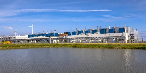 Google Datacenter Delfzijl Province Groningen Blue Sky — Stock Photo, Image