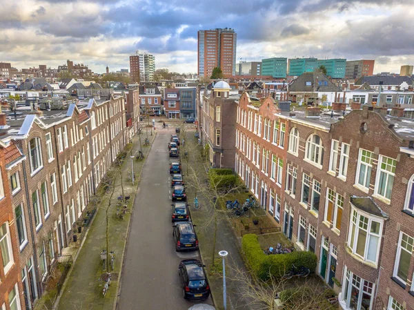 Asırlık Daire Şehir Groningen Hollanda Ile Sokak Görünümü — Stok fotoğraf