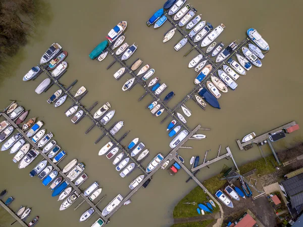 Jachthaven Buurt Van Stad Wageningen Buurt Van Rivier Van Nederrijn — Stockfoto