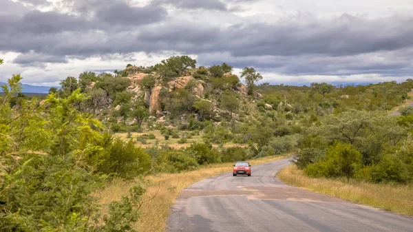Veículo no parque Kruger — Fotografia de Stock