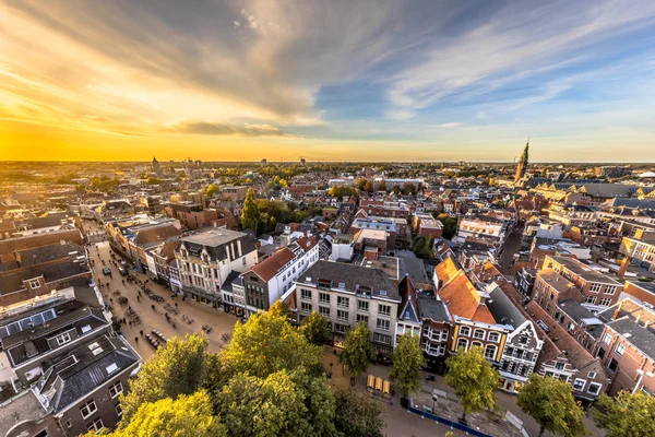 Skyline of historic Groningen city — Stock Photo, Image