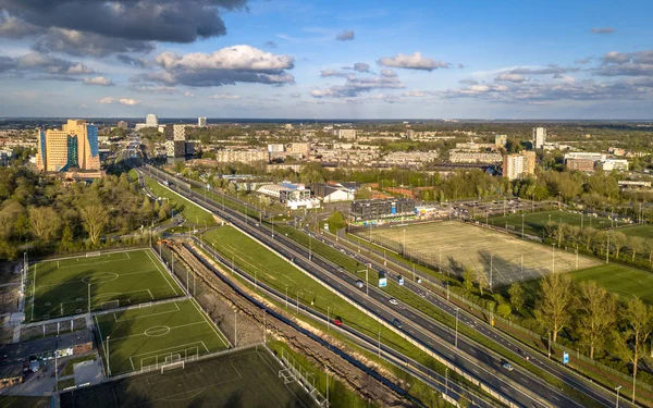 Uitzicht over Groningen West — Stockfoto