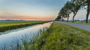 Hollanda açık polder manzara
