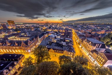 Hava Groningen şehir gecesi