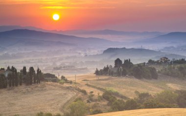 Tuscan kırsal manzara