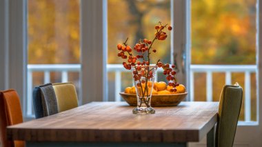 Sonbahar iç natürmort sahnesi 