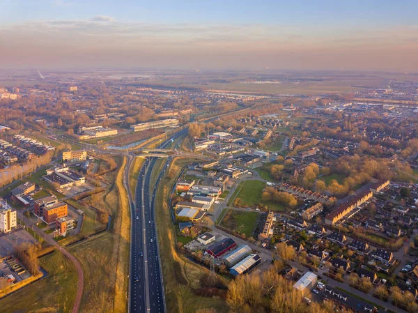 Uitzicht over oostelijk deel van Groningen stad — Stockfoto