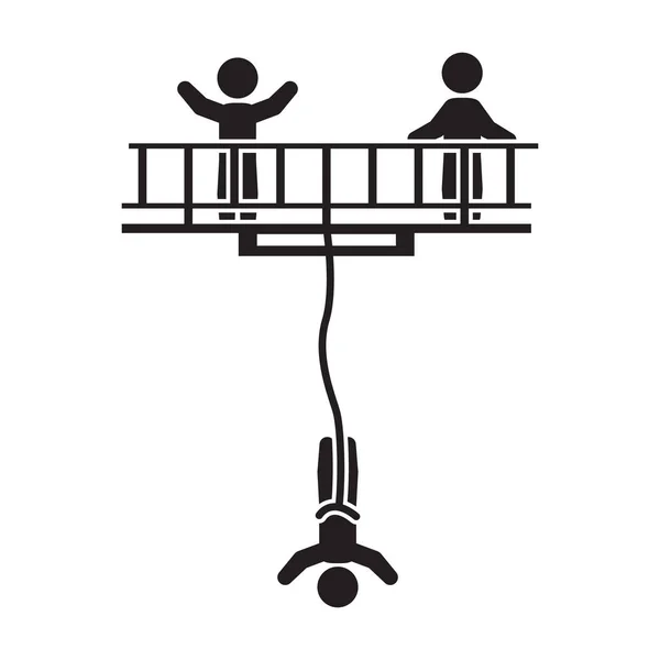 Icône Saut Élastique Vecteur — Image vectorielle