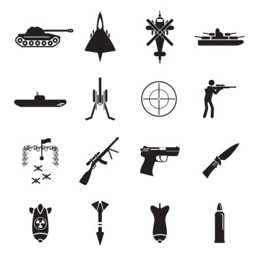 Ordu Icons set. Vektör.