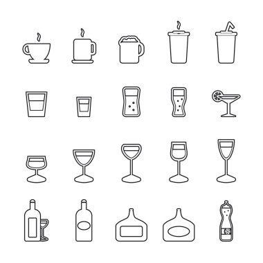 Icons set iç. Vektör.