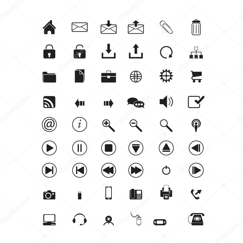 Web icons set. Vector set