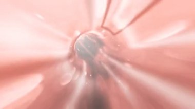     İkili sayılarla soyut tünel hareketi. Dijital teknoloji konsepti. Sorunsuz döngü. 