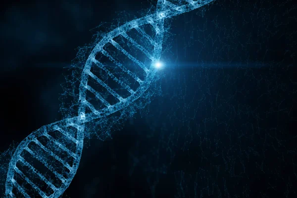 Sanatsal 3d çift sarlak molekülü