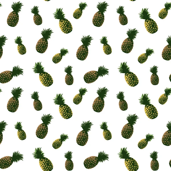 Ananas seamless modeli. Modern duvar kağıdı tekstıl