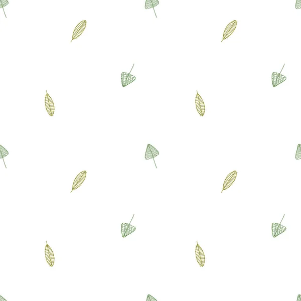 Motifs Verts Sans Couture Les Patrons Main — Image vectorielle