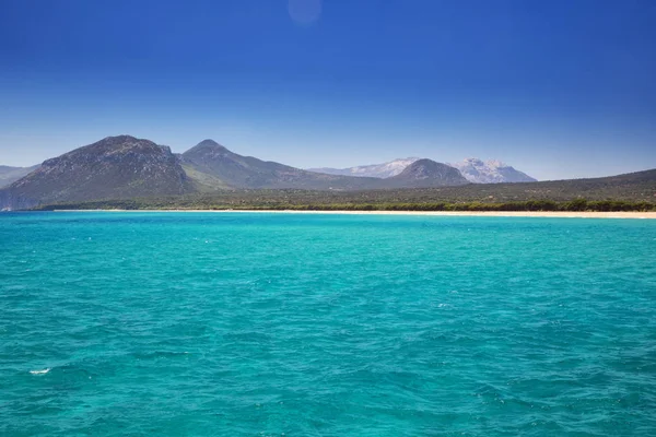 Vackra Sardinien Landskapet Med Berg Och Kristallklart Vatten Sardinien Italien — Stockfoto