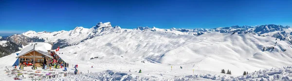 Hoch Ybrig スイス連邦共和国 2018 美しい冬の風景 シャレー Hoch Ybrig スキー リゾート — ストック写真