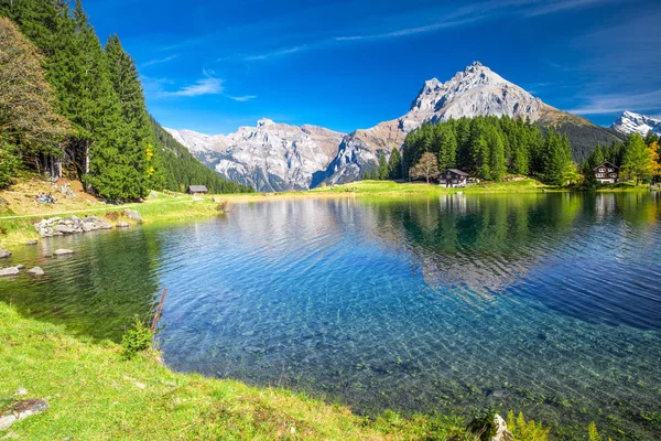 Lago Arnisee Nelle Alpi Svizzere Arnisee Serbatoio Nel Canton Uri — Foto Stock