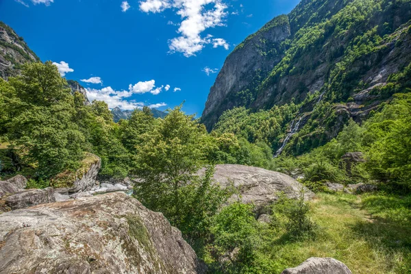 Bavona Fluss Mit Kanton Tessin Bavona Tal Schweiz — Stockfoto