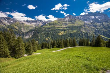 İsviçre dağlar - Piz Segnas, Piz Sardona, Laaxer Stockli Ampachli,: Glarus, Switzerland, Avrupa'dan bakış. 