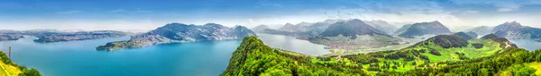 Zwitserse Alpen Buurt Van Burgenstock Met Vierwaldstattersee Zwitserland Europa — Stockfoto