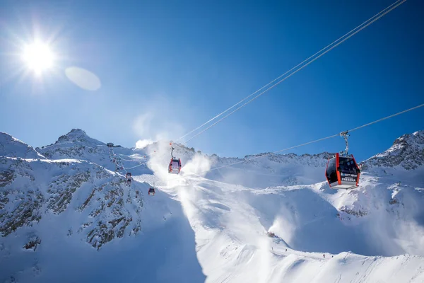 Tonale Itália Janeiro 2018 Panorama Inverno Deslumbrante Estância Esqui Tonale — Fotografia de Stock