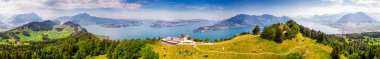 Hammetschwand Asansör Burgenstock İsviçre Alpleri ve Vierwaldstattersee, İsviçre, Europe görüş yakınındaki Alpleri'nde. 
