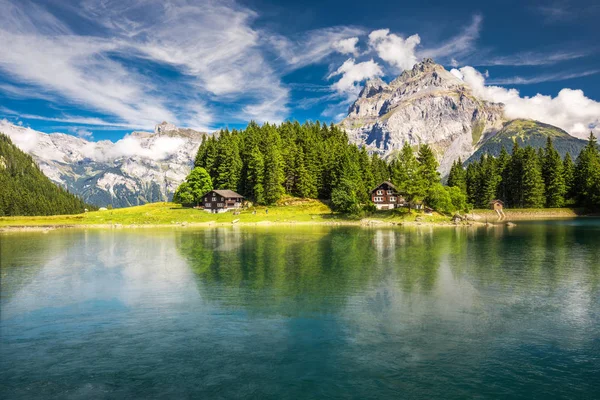 Arnisee Com Alpes Suíços Arnisee Reservatório Cantão Uri Suíça Europa — Fotografia de Stock