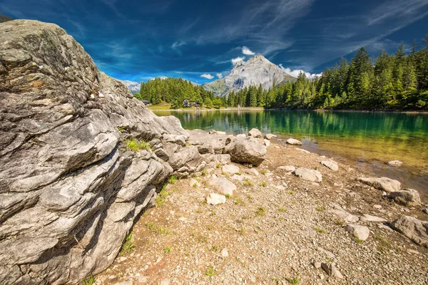 Arnisee Med Schweiziska Alperna Arnisee Reservoar Cantonen Uri Schweiz Europa — Stockfoto