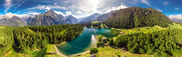 Arnisee Con Alpi Svizzere Arnisee Bacino Idrico Del Canton Uri — Foto Stock