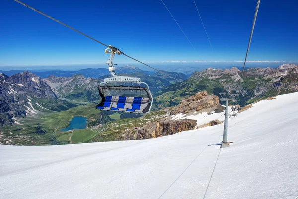 Pohled Švýcarských Alp Titlis Ski Resort Švýcarsko Evropa — Stock fotografie