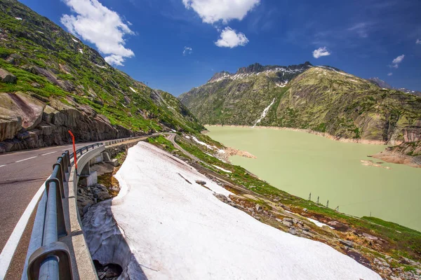 Der Grimselpass Schweiz Europa Grimselpass Ist Ein Schweizer Pass Der — Stockfoto