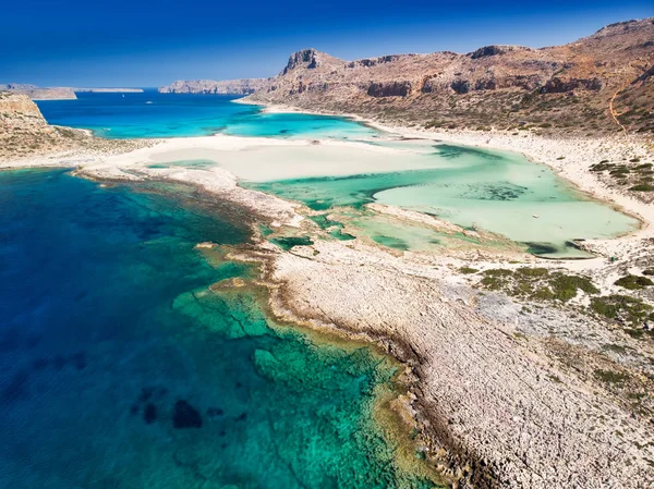 Balos Lagunen Kreta Med Azure Klart Vatten Grekland Europa Kreta — Stockfoto