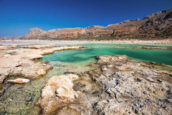 Balos Lagunen Kreta Med Azure Klart Vatten Grekland Europa Kreta — Stockfoto