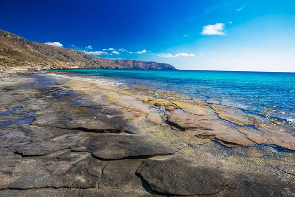 Kedrodasos Beach Nära Elafonissi Strand Kreta Med Azure Klart Vatten — Stockfoto