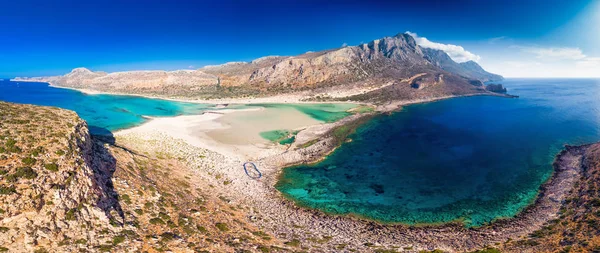 Azure Ile Crete Adada Balos Lagün Temiz Yunanistan Avrupa Büyük — Stok fotoğraf