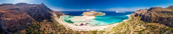Laguna Balos Isla Creta Con Aguas Cristalinas Azules Grecia Europa — Foto de Stock