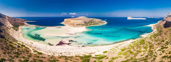 Balos Lagunen Kreta Med Azure Klart Vatten Grekland Europa Kreta — Stockfoto