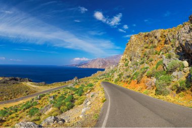 Creta island, Yunanistan, Avrupa konusunda yol. 