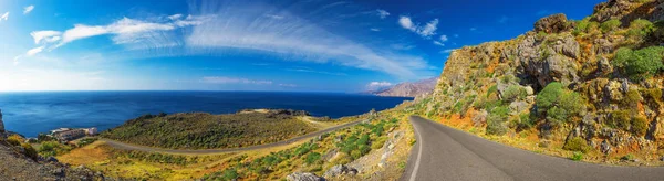 Creta Island Yunanistan Avrupa Konusunda Yol — Stok fotoğraf