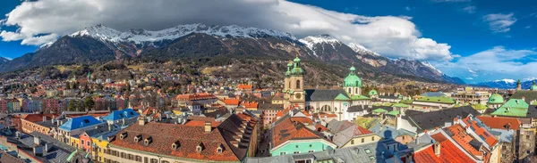 Innsbruck Austria Maret 2017 Pusat Kota Innsbruck Bawah Menara Stadtturm — Stok Foto