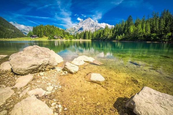 Arnisee Con Alpi Svizzere Arnisee Bacino Idrico Del Canton Uri — Foto Stock