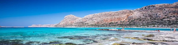 Laguna Balos Isla Creta Con Aguas Cristalinas Azules Grecia Europa —  Fotos de Stock