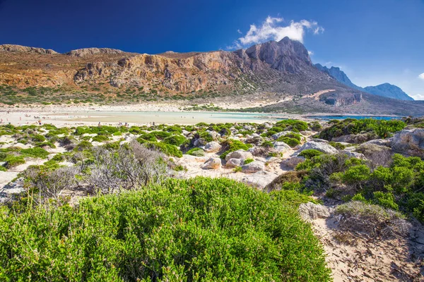Лагуна Балос Острове Крит Лазурной Чистой Водой Греция Европа Крит — стоковое фото