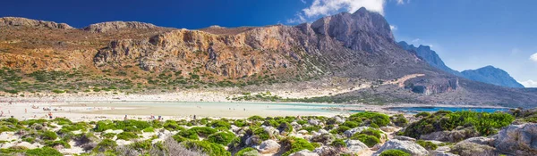 Laguna Balos Sull Isola Creta Con Acqua Limpida Azzurra Grecia — Foto Stock